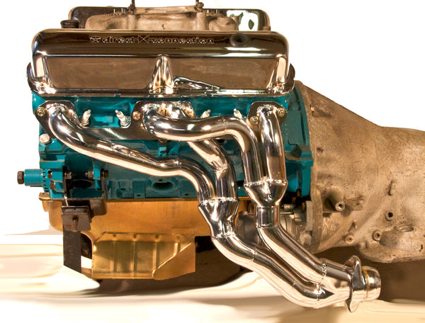 Small Block A, B, and E Body Tri-Y Under Chassis Headers - Mild Steel