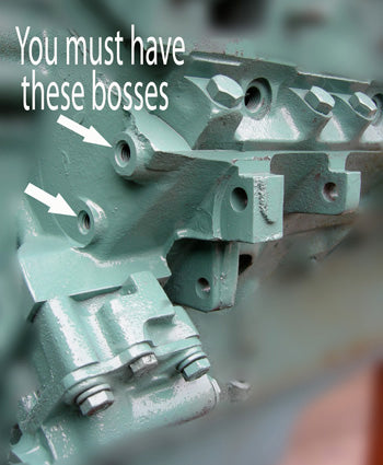 Original style mounting bosses